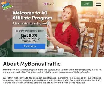 Mybonustraffic.com(#1 Dating Affiliate Program) Screenshot