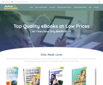 Mybookdownloads.com(Great eBooks at Great Prices) Screenshot