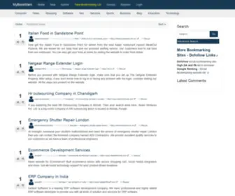 Mybookmark.xyz(Social News and Bookmarking Site) Screenshot