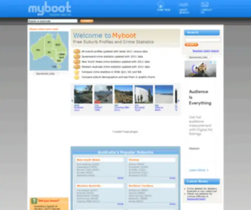 Myboot.com.au(Australia’s suburb profiles) Screenshot