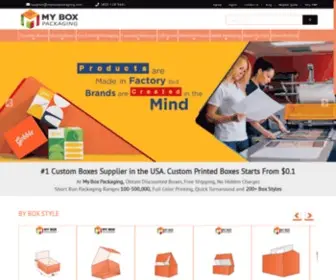 Myboxpackaging.com(Best Packaging and Printing Company Design Your Custom Boxes) Screenshot