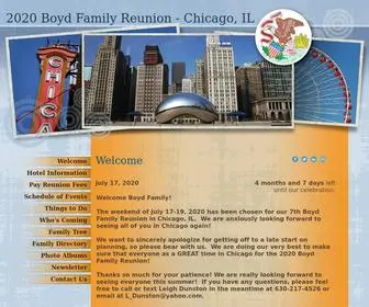 Myboydfamily.com(2020 Boyd Family Reunion) Screenshot