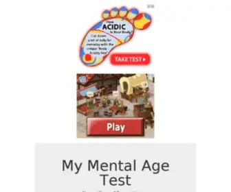 MYbrainage.net(Mental age test. What) Screenshot