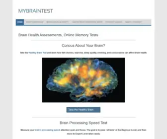 MYbraintest.org(Brain Health Assessments) Screenshot
