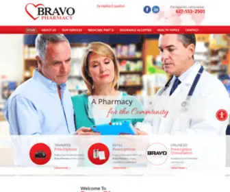 MYbravorx.com(Bravo Pharmacy) Screenshot