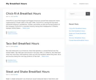 MYbreakfasthours.com(My Breakfast Hours) Screenshot