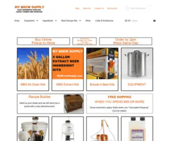 MYbrewsupply.com(My Brew Supply) Screenshot