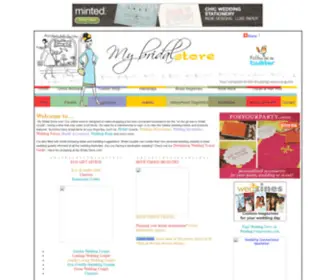 MYbridalStore.com(My Bridal Store Wedding Store and Gifts) Screenshot