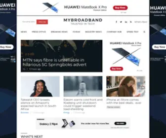 MYbroadband.co.za(Technology, telecoms, and broadband news) Screenshot