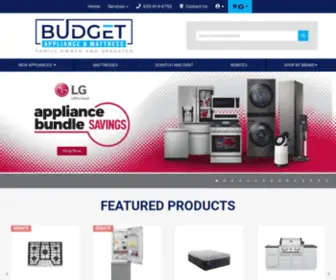 Mybudgetappliance.com(Budget appliance & mattress) Screenshot