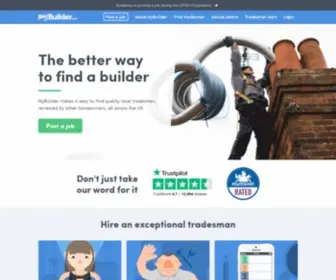 Mybuilder.com(Find trusted builders and tradespeople) Screenshot