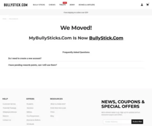 Mybullysticks.com(Mybullysticks) Screenshot