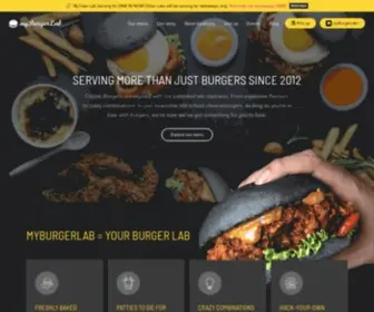 Myburgerlab.com(Dining at the nearest myBurgerLab restaurant) Screenshot