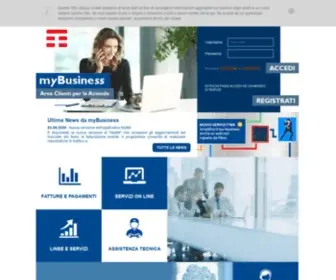 Mybusiness.it(MyBusiness è l'area clienti TIM per le Aziende) Screenshot