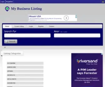 Mybusinesslisting.in(Home) Screenshot