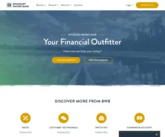 MYBwbank.com(Minnesota's Boundary Waters Bank) Screenshot