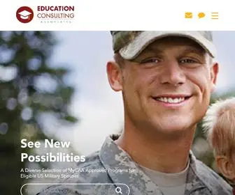 Mycaascholarship.com(MyCAA Courses for Military Spouses) Screenshot