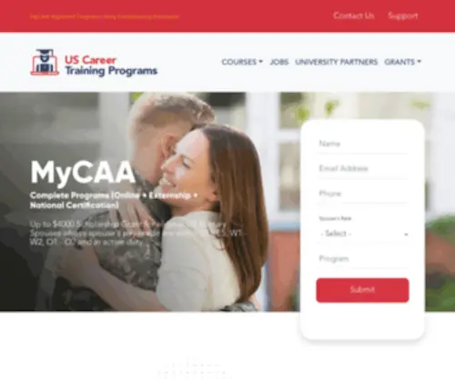 Mycaaschools.com(US Career Training Programs) Screenshot