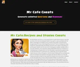 Mycafecheat.com(My Cafe Cheats) Screenshot