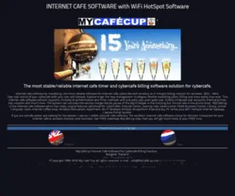 Mycafecup.com(A Cyber Internet Cafe Software WiFi HotSpot billing solution 2022) Screenshot