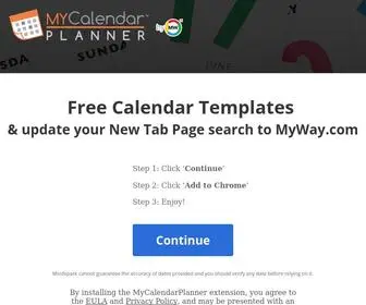 Mycalendarplanner.com(Mycalendarplanner) Screenshot