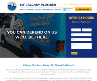 Mycalgaryplumber.ca(My Calgary Plumber) Screenshot