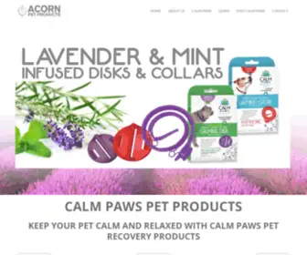 Mycalmpaws.com(Calm Paws Products Use Essential Oils to Give Pets a Smooth Recovery) Screenshot