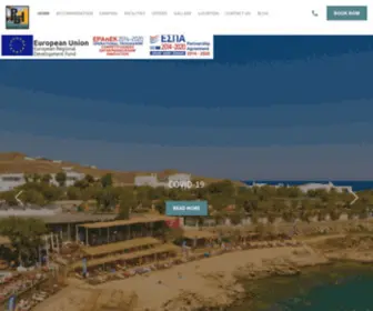 Mycamp.gr(Paraga Beach Hostel & Camping) Screenshot