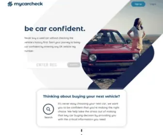 Mycarcheck.com(The vehicle data experts) Screenshot