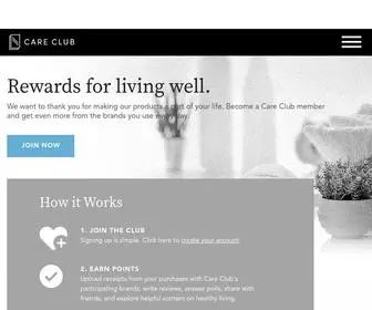 Mycareclubrewards.com(Learn about the Care Club®) Screenshot