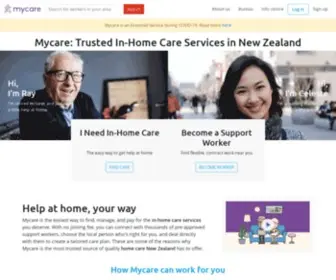 Mycare.co.nz(In-Home Care Services) Screenshot