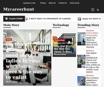 Mycareerhunt.net(Best place to build your Career) Screenshot