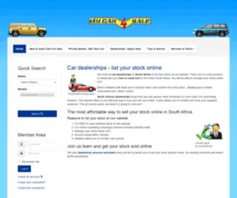 Mycarforsale.co.za(Used Cars For Sale South Africa) Screenshot