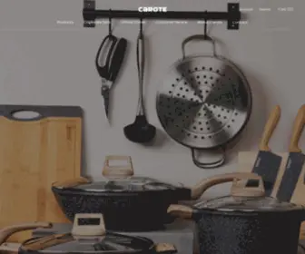 Mycarote.com(Carote Official Online Cookware and Kitchenware Store) Screenshot