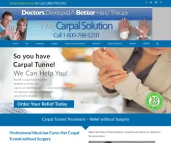 Mycarpaltunnel.com(Carpal Tunnel Treatment) Screenshot