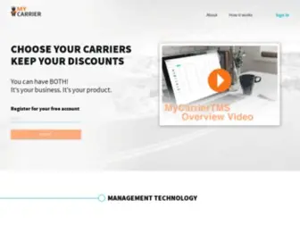 Mycarriertms.com(Mycarriertms) Screenshot