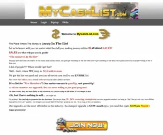 Mycashlist.com(Mycashlist) Screenshot