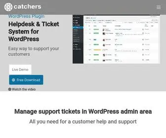 Mycatchers.com(Catchers Helpdesk Plugin for WordPress websites) Screenshot