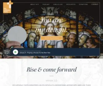 MycatholicFaith.org(My Catholic Faith Ministries) Screenshot