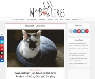 Mycatlikes.com(Cat Product Reviews) Screenshot