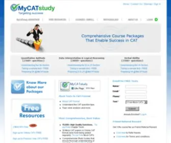 Mycatstudy.com(MyCATstudy, Online CAT, CAT Online, MBA Coaching, CAT Preparation, IIM-CAT, MBA Entrance, CAT IIM, CAT Online Papers CAT Online, CAT Preparation, CAT Mock Tests Online, Best Material IIM) Screenshot