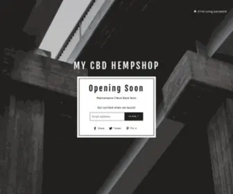 MYCBdhempshop.com(My CBD HempShop) Screenshot