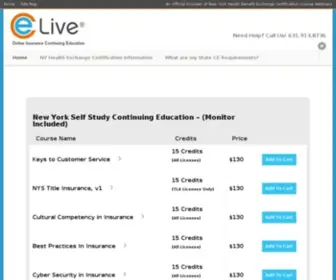 Mycelive.com(Insurance Continuing Education) Screenshot