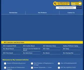 Mycementarticles.com(My Cement Articles) Screenshot