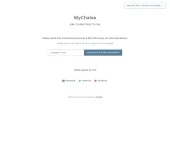 MYchaise.com(Chaise : votre spécialiste c'est Mychaise) Screenshot