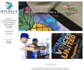 MYchalsprints.org(Mychal's Printing & Embroidery) Screenshot