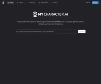 MYcharacter.ai(A dApp built on the AI Protocol) Screenshot