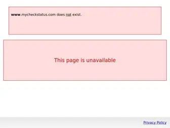 MYcheckstatus.com(My Check Status) Screenshot