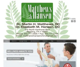 MYchiro2.com(Matthews & Hansen Chiropractic) Screenshot