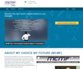 MYchoicemyfuture.com(Online Career Guidance Test and Counselling) Screenshot